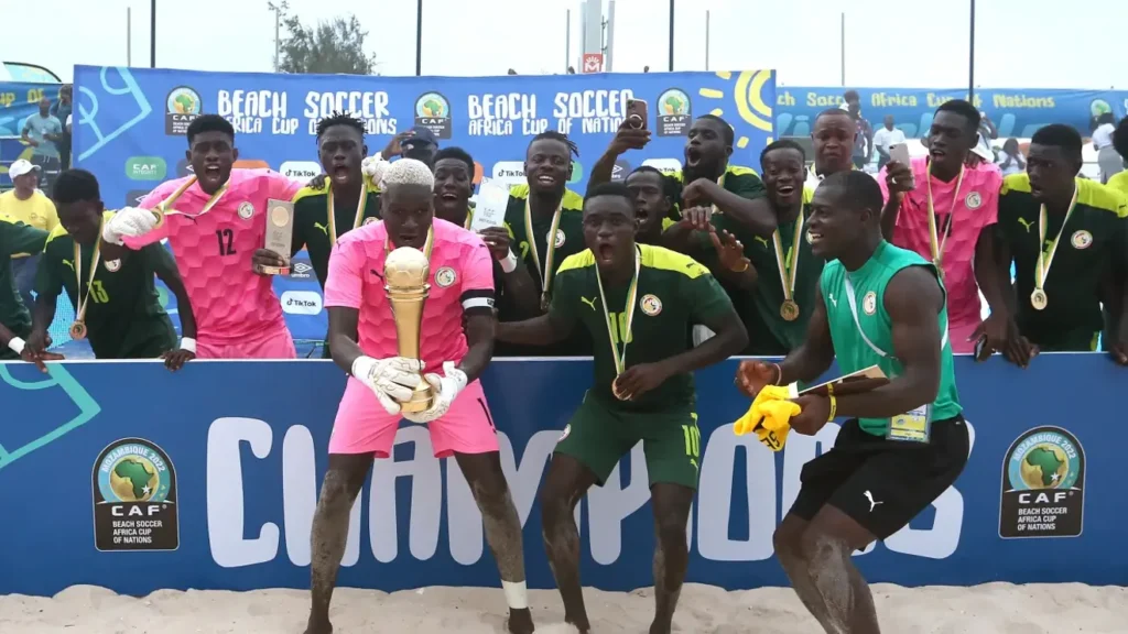 Senegal at the CAF AFCON Beach Soccer in Mozambique 